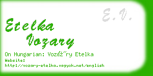 etelka vozary business card